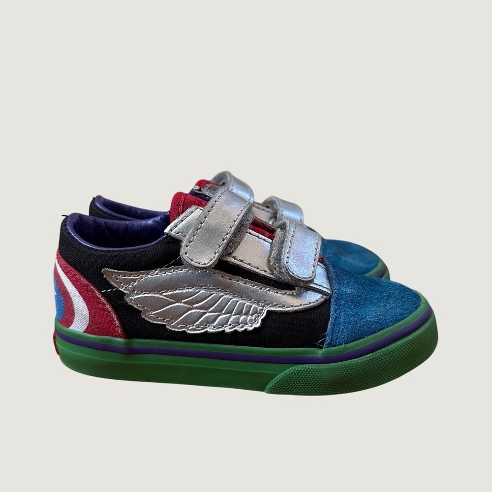 Vans Marvel Avengers Captain America Sneakers Boys Multi-Color SIZE 8